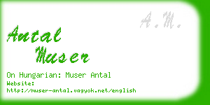 antal muser business card